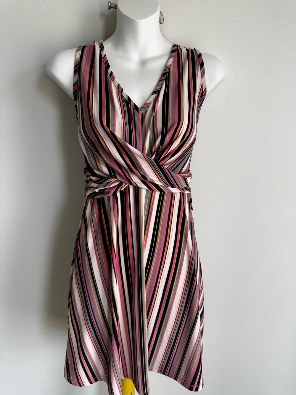 Candie's Multicolor Striped Sleeveless V-Neck Mini Dress